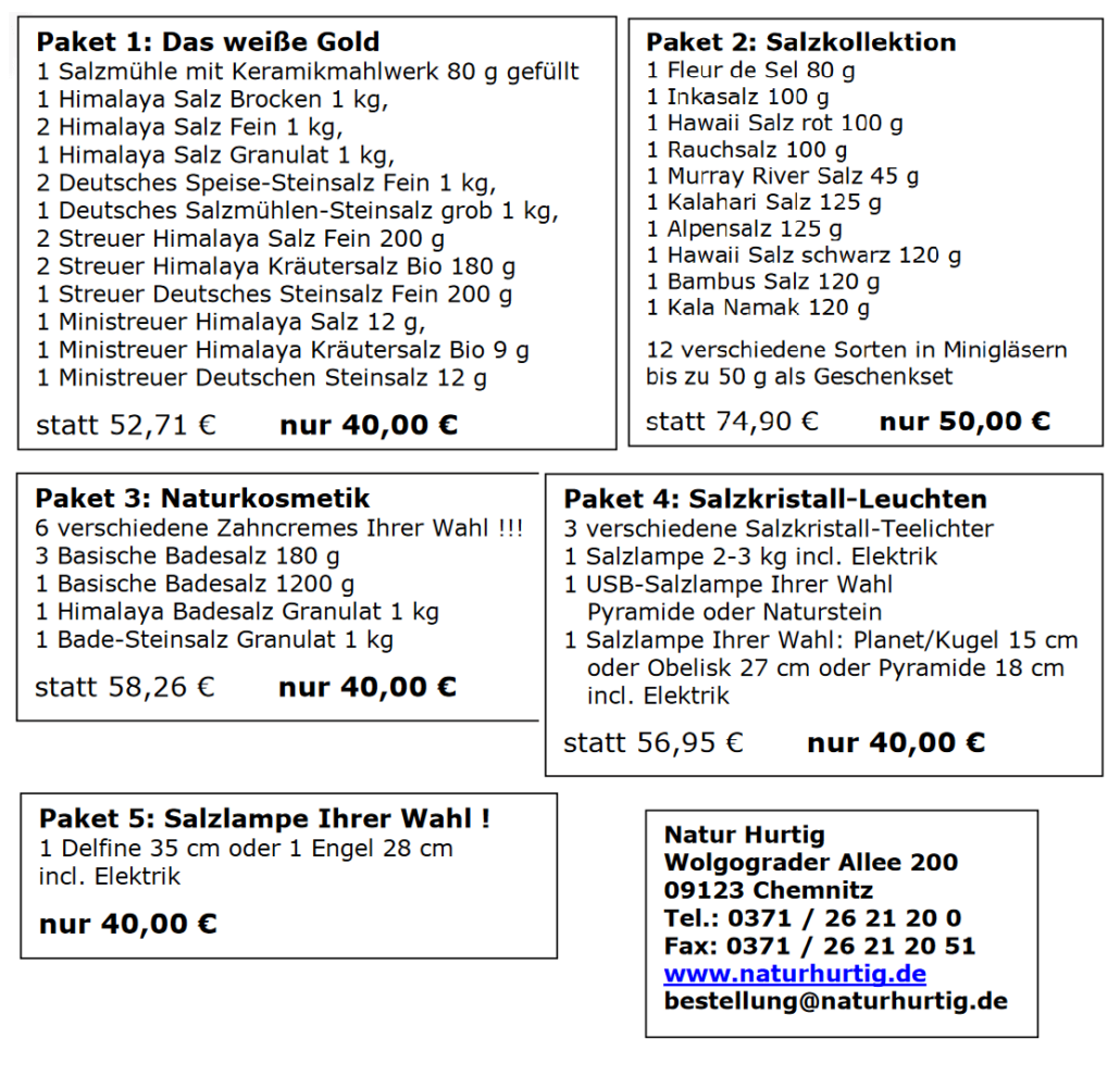 Pakete Natur Hurtig 2012
